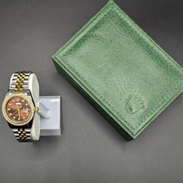 ROLEX STANELESS STEEL STONE DIAL & CASE