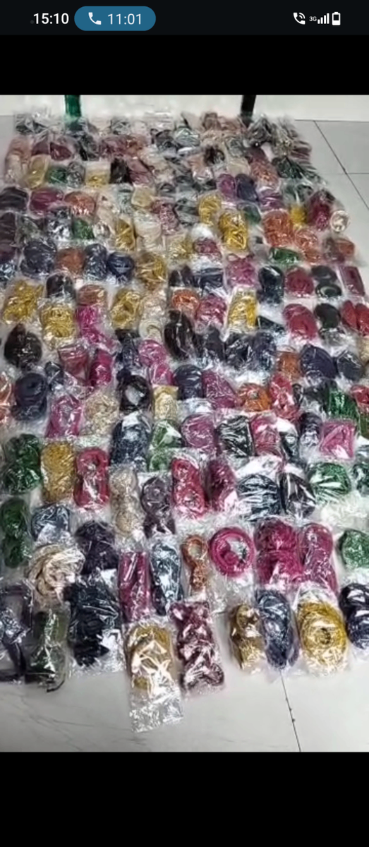 Boucles d'Oreilles en Raphia Jaunes