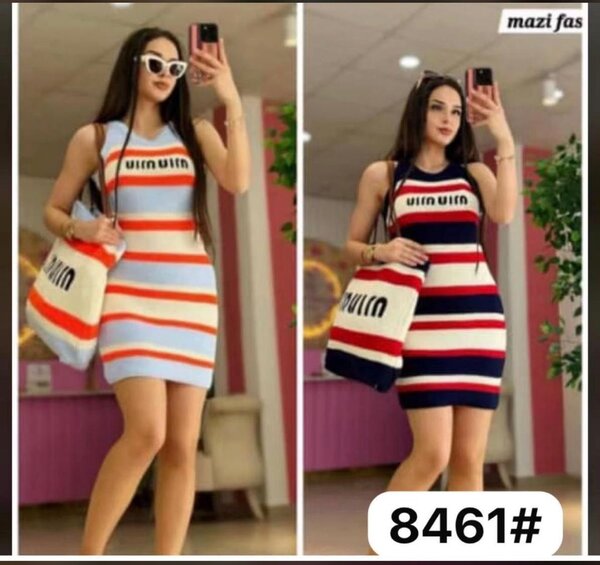 Robe Rayée Femme Élégante