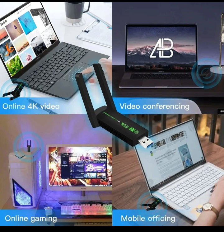 2 in 1 WiFi Adapter+ Bluetooth, Dual Band 2 4Gz/5Gz