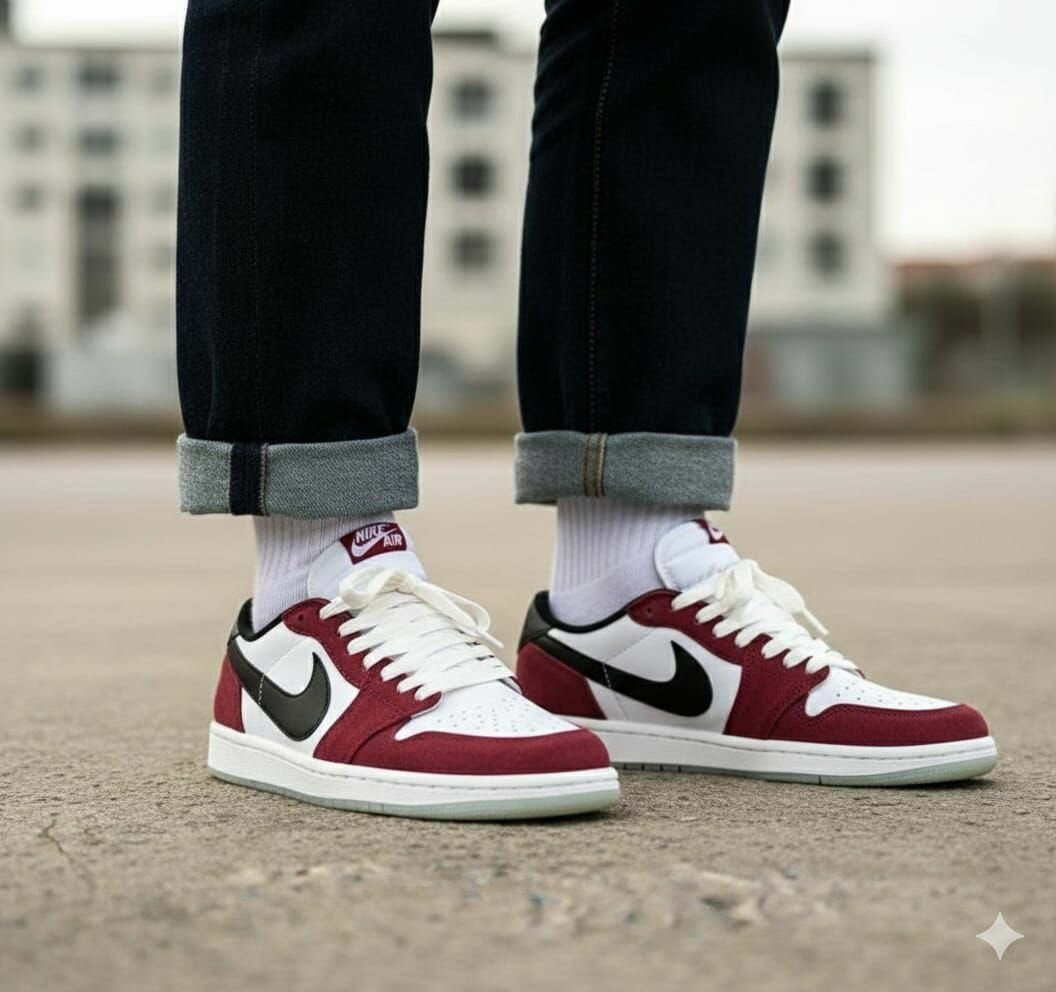 Chaussures Nike rouge et blanc