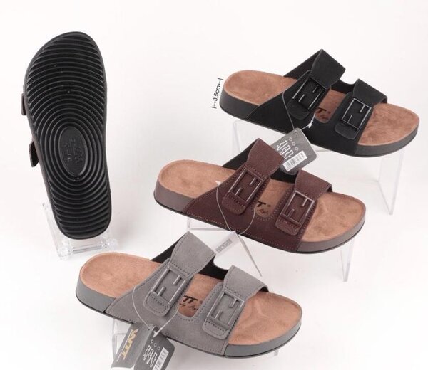 Sandales en cuir confort