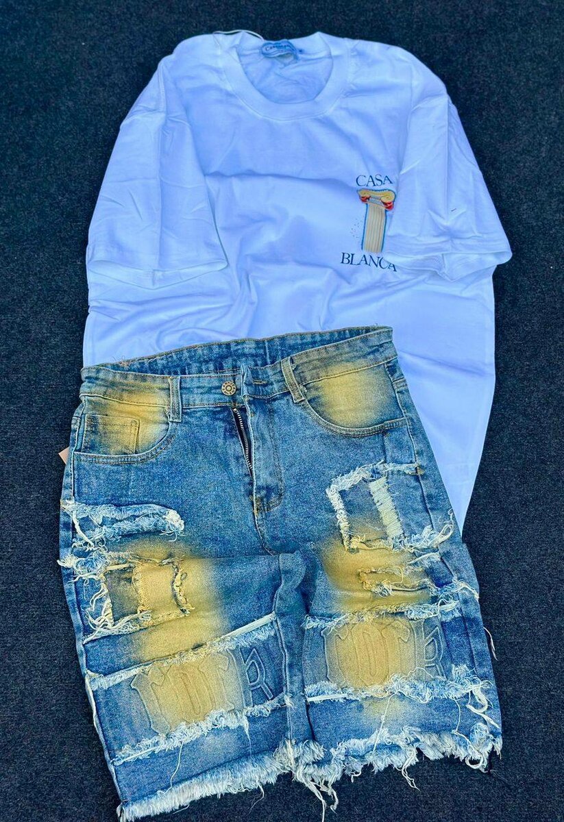 T-shirts et shorts en jean tendance