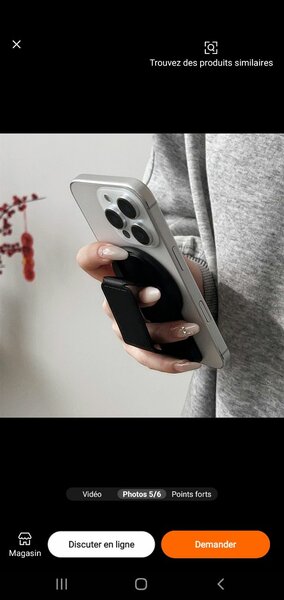 Support Téléphone Rétractable