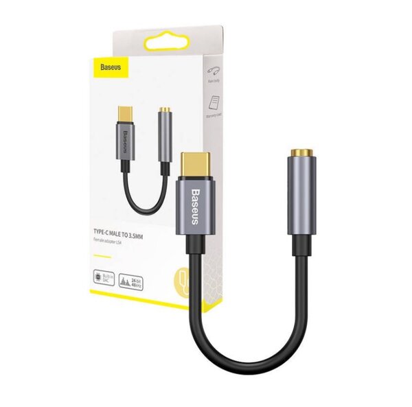 Adaptateur pour casque Baseus Type-C vers adaptateur femelle