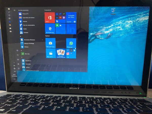 PC SONY Core i5, Écran tactile