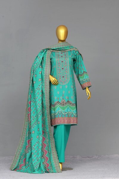 Embroided Khaddar Shirt Suit Amsha By KFH
