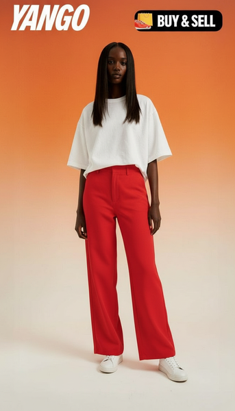 Red Women's Pants M&L