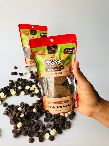 Millet chocolate cookies