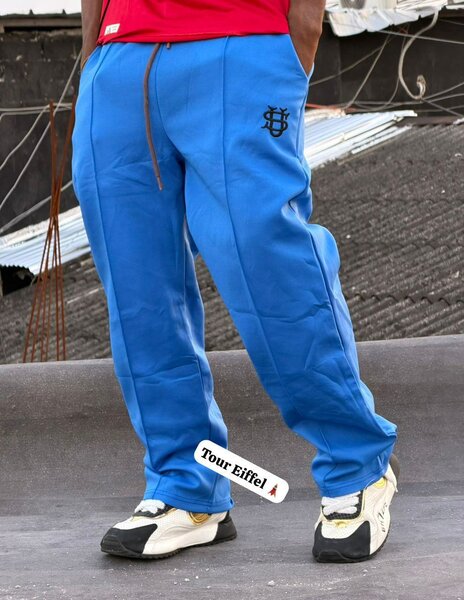 Pantalon de survêtement bleu homme