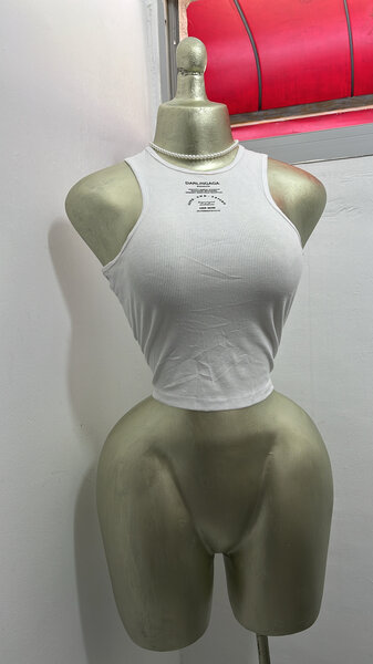 Débardeur blanc dos nageur