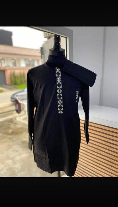 Polo africain à motifs