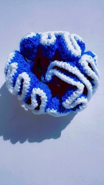 Éponge de douche crochetée