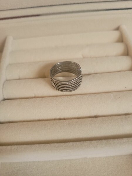 Anneau en argent massif éclatant