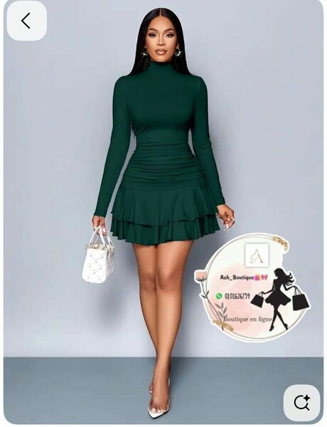 Robe élégante à volants