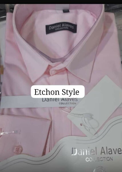 Chemise classique rose homme