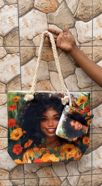 Sac cabas floral élégant