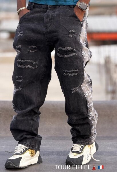 Jean déchiré homme tendance