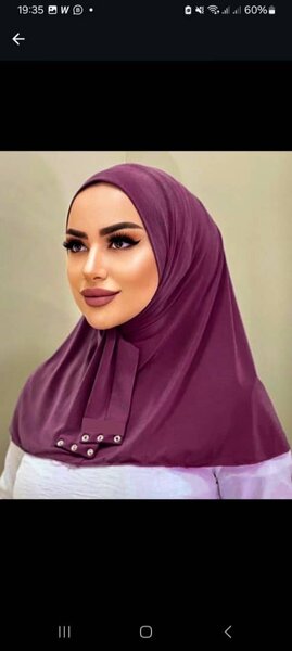 Hijab élégant violet