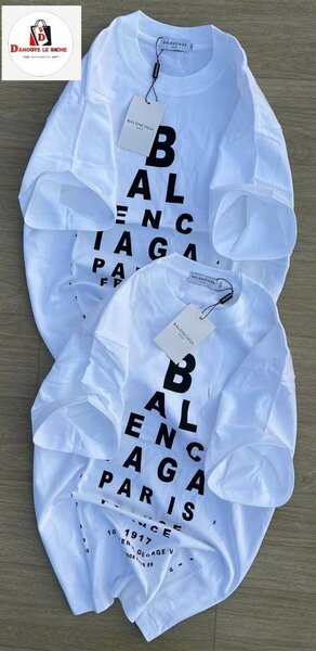 T-shirt Balenciaga Paris Blanc