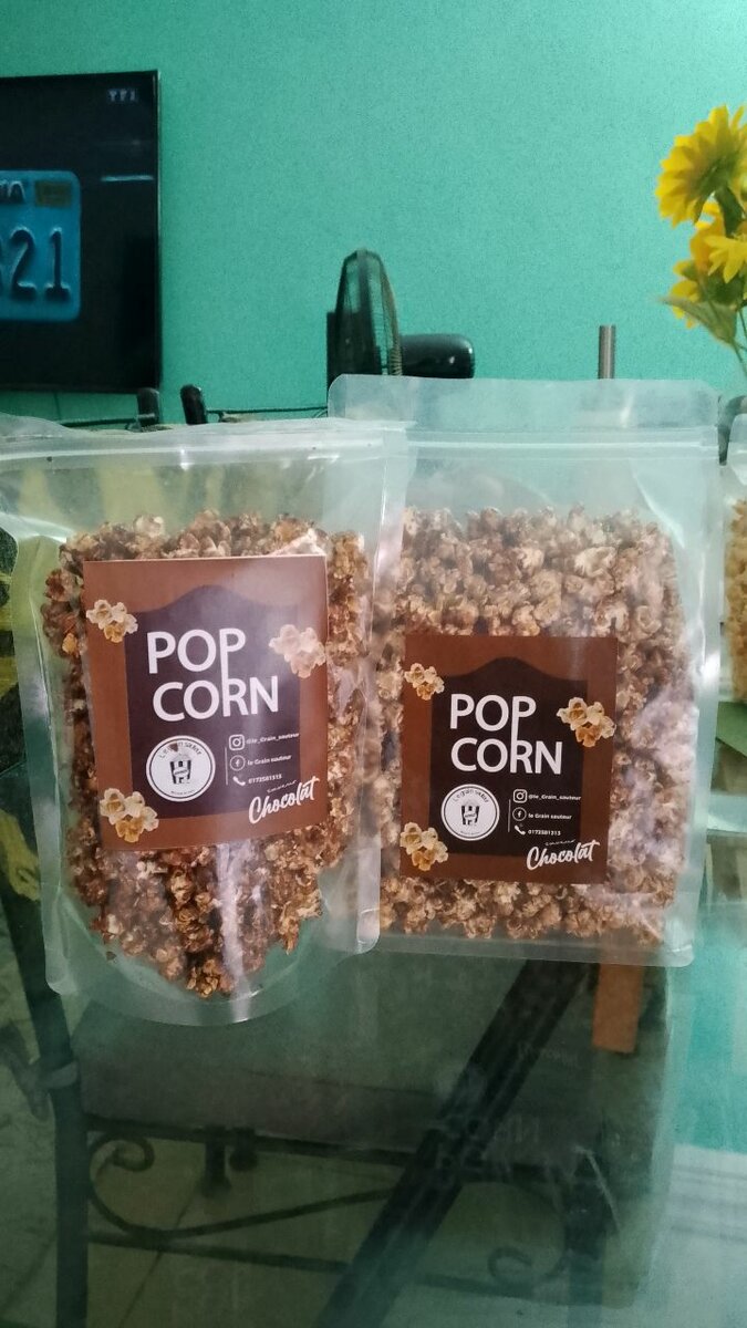 Des snacks popcorn enrobés