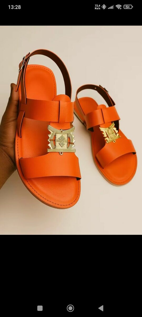 Sandales aux motifs africains