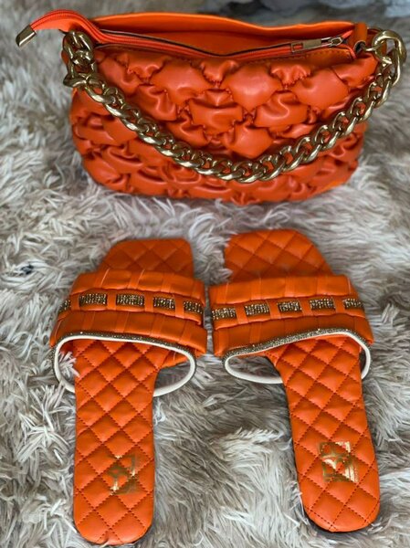 Sandales et Sac à main Orange