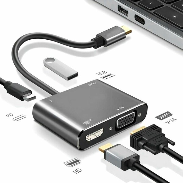 Adaptateur multiport USB-C HDMI VGA