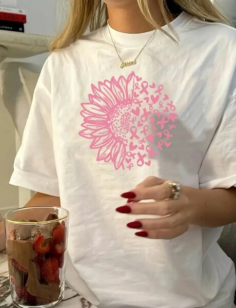 С принтом футболка