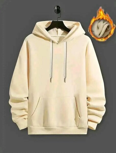 Sweat à capuche beige homme