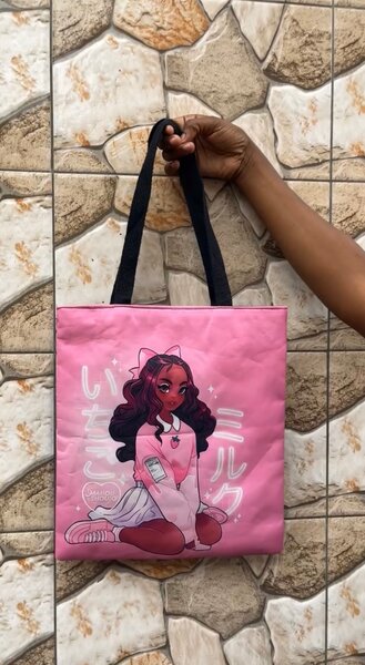 Sac fourre-tout Kawaii rose