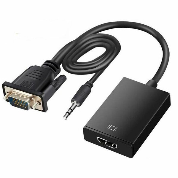 Adaptateur VGA vers HDMI avec audio