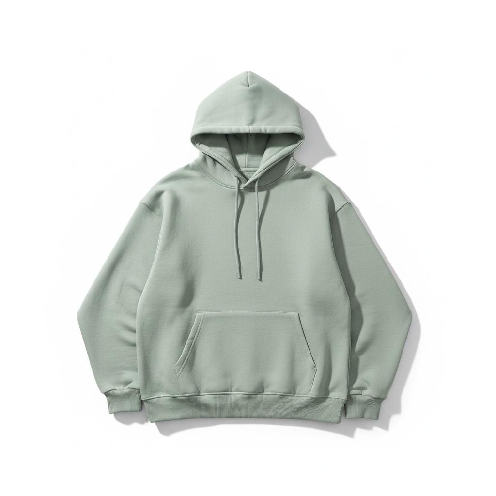 Sweat à capuche gris pastel