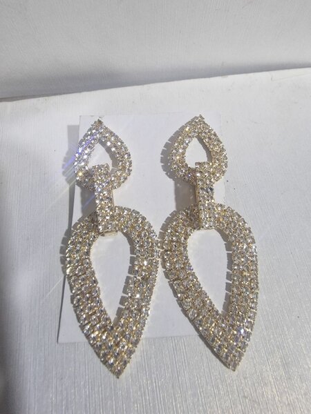 Boucles d'oreilles strass élégantes