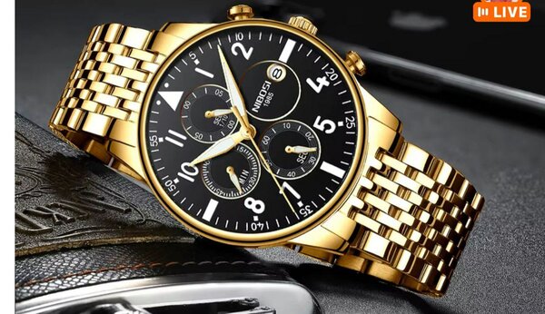 Montre Chronographe Élégante Homme
