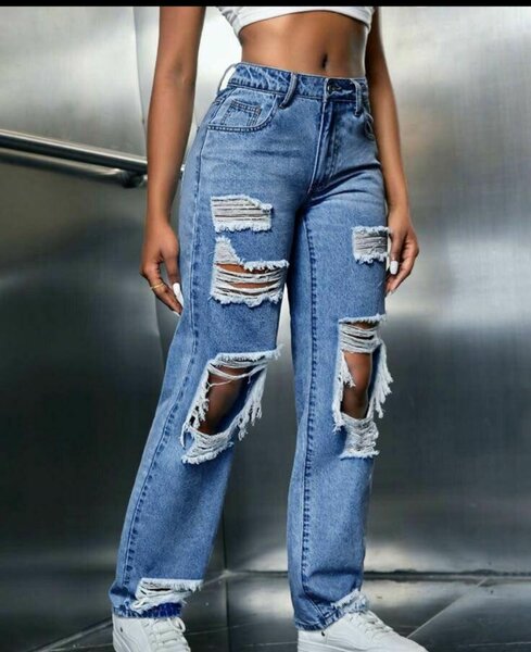 Jeans déchirés femme