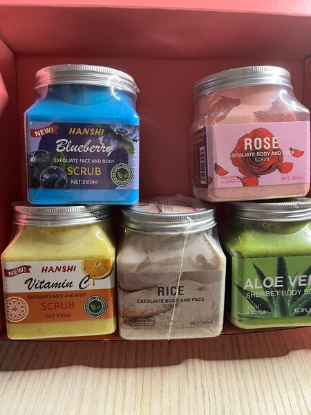 Lot de 5 gommages exfoliants