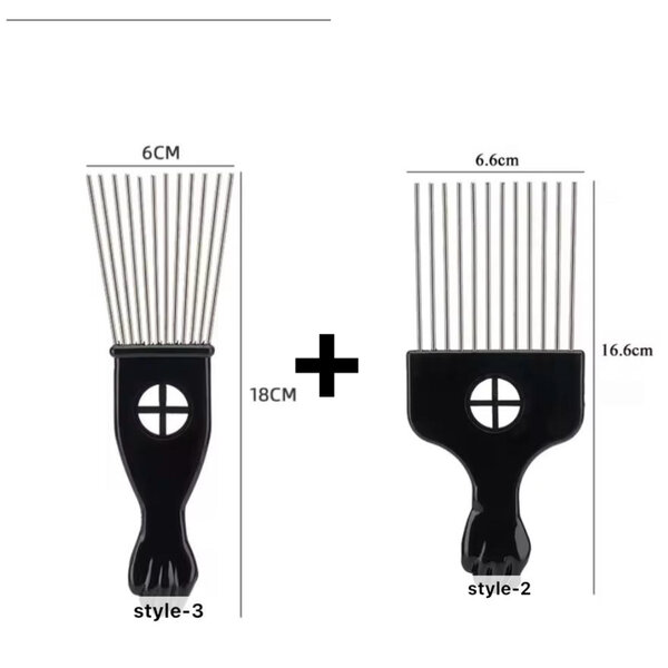 2 PEIGNES AFRO MOYEN