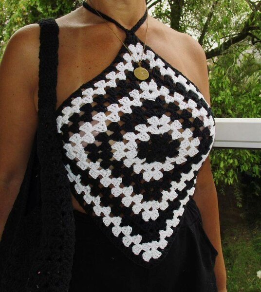 Haut crochet bohème chic