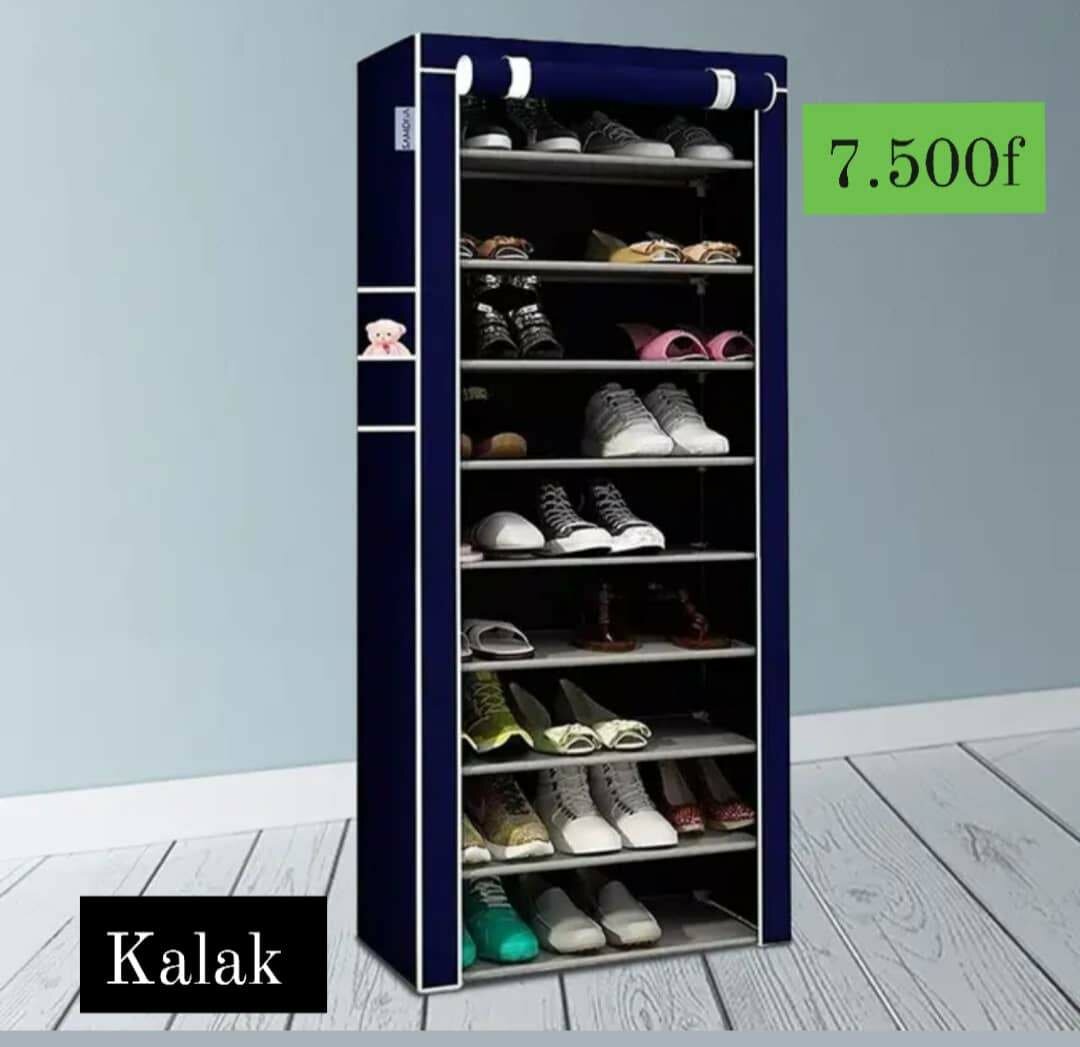 Étagère de chaussures à 9 niveaux