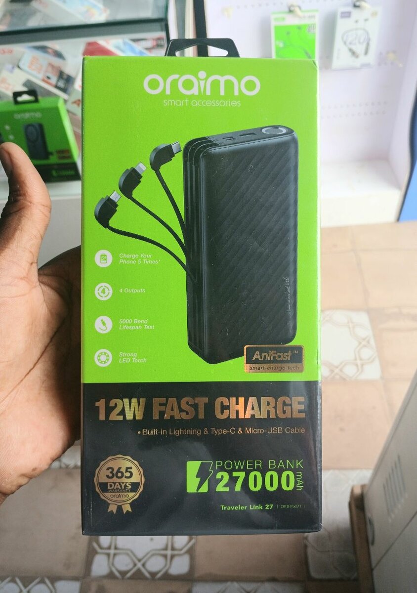 Power Bank Oraimo 27000mAh