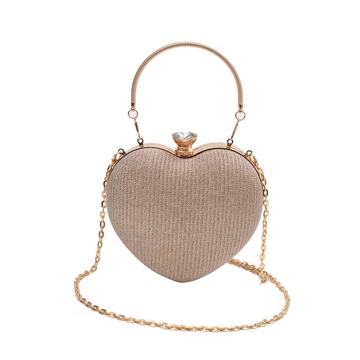 Heart-shaped clutch
