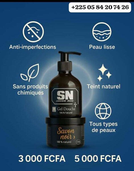Savon Noir Naturel Purifiant