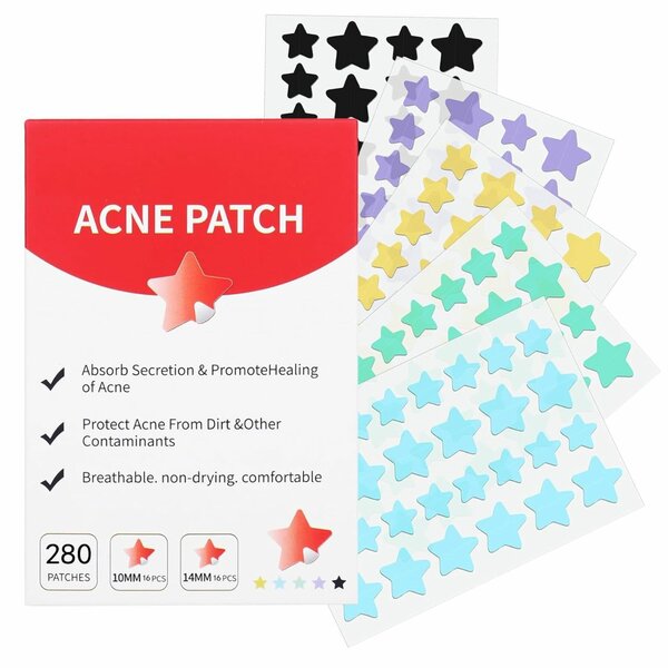 Patch anti-acné coloré