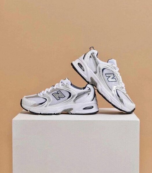 New Balance 530 blanc bleu marine