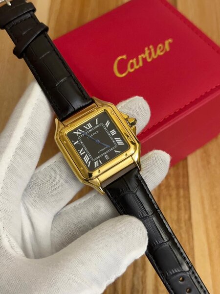 Montre Cartier Santos en cuir