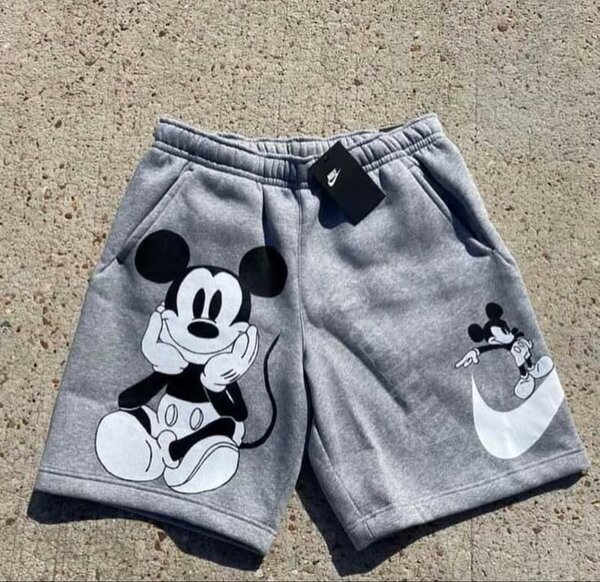 Shorts en sweat Mickey gris