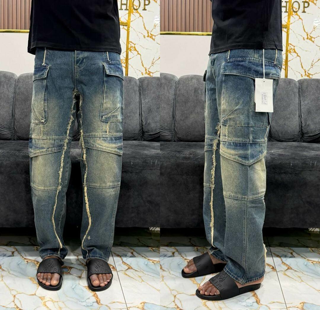 Patchwork Denim Jeans