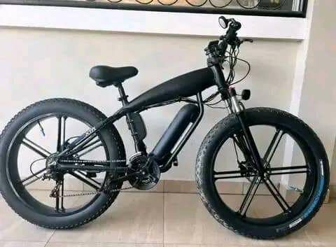 Vélo électrique tout-terrain noir