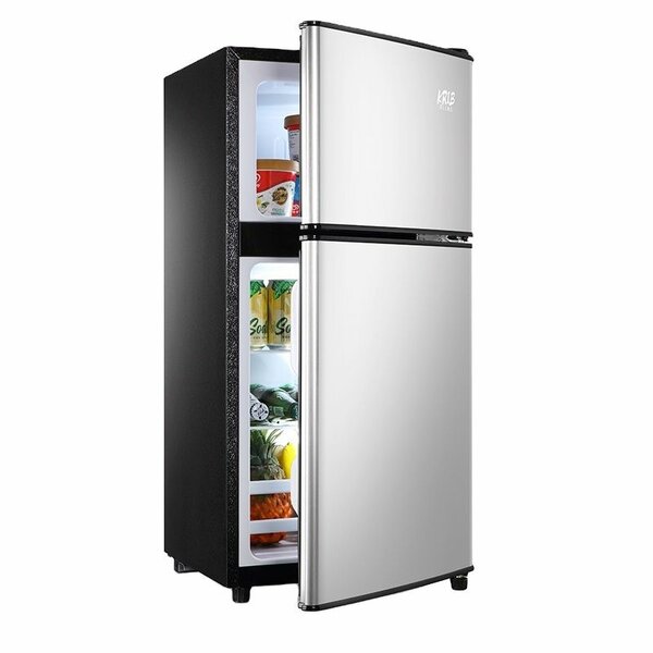 Frigo congélateur inox élégant